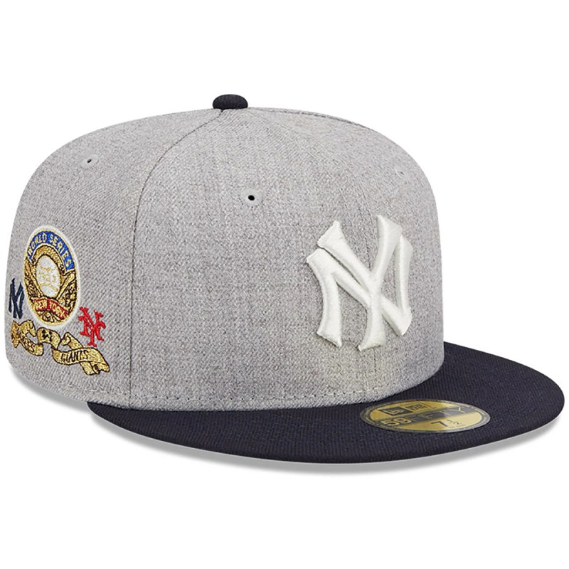 Acheter la Casquette NY New York Yankees Homme Gris Chiné New Era